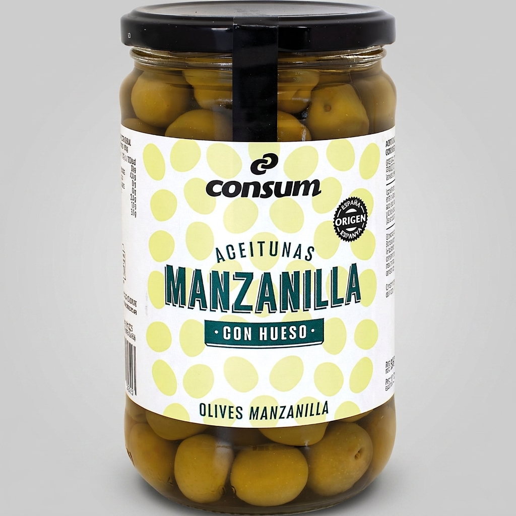 Oliven Manzanilla mit Stein 330g