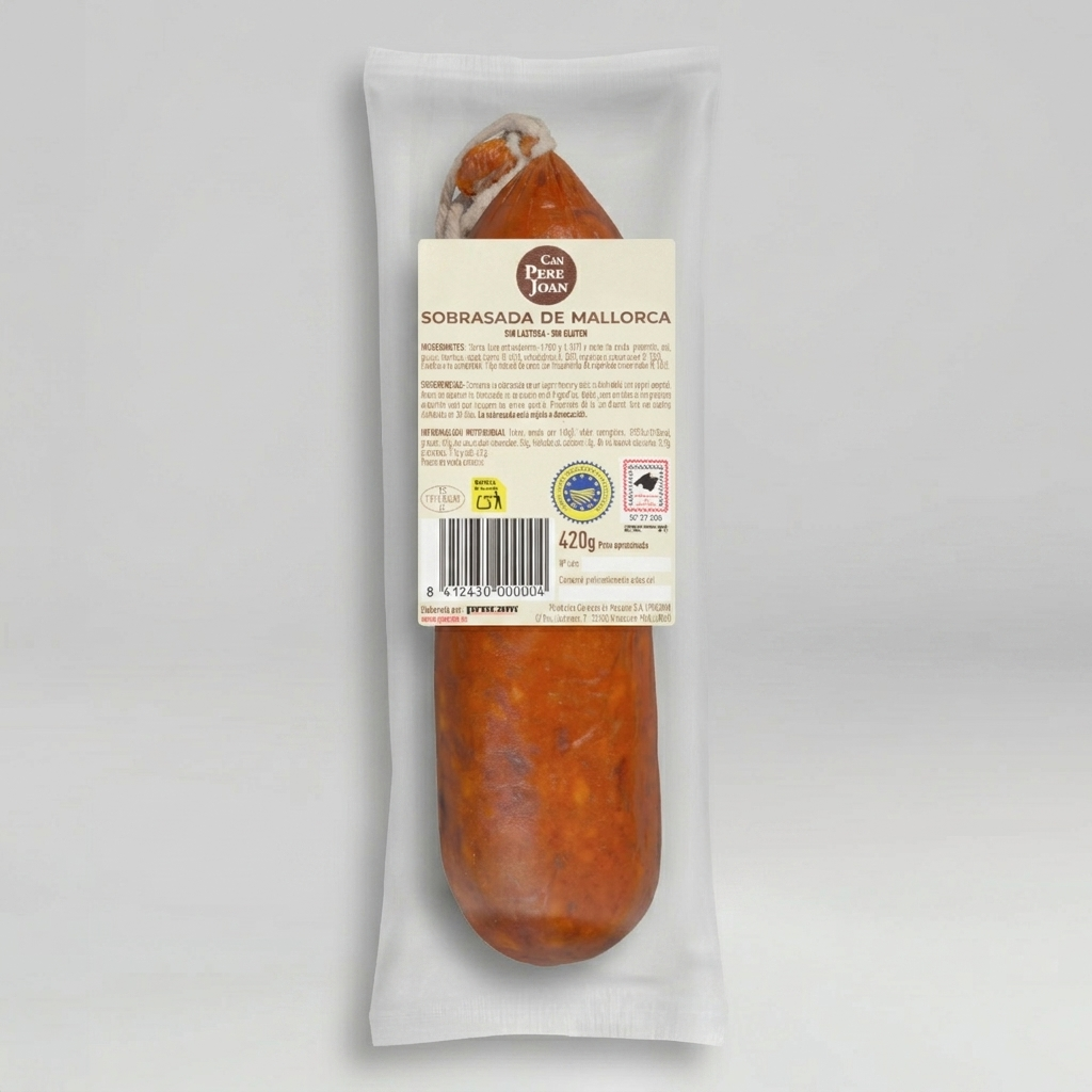 Sobrasada de Mallorca Can Pere Joan I.G.P. 420g